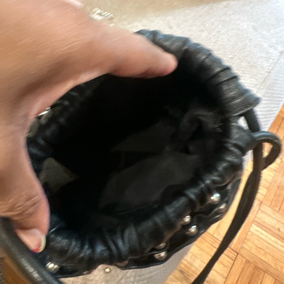 Black Zara  Studded Bucket Bag - Picture 4 of 7